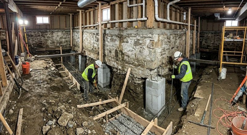 Basement Underpinning in Bixby, OK
