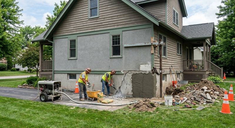 Building Foundation Repair in Porter, OK