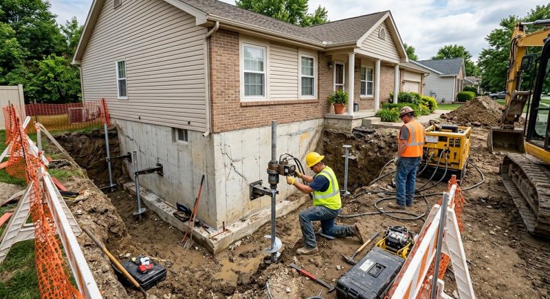 Building Foundation Repair in Porter, OK