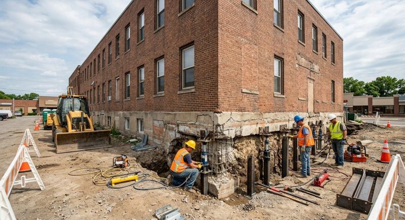 Commercial Foundation Repair in Bixby, OK