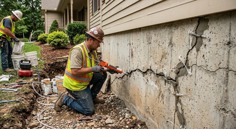 Cracked Foundation Repair in Jenks, OK