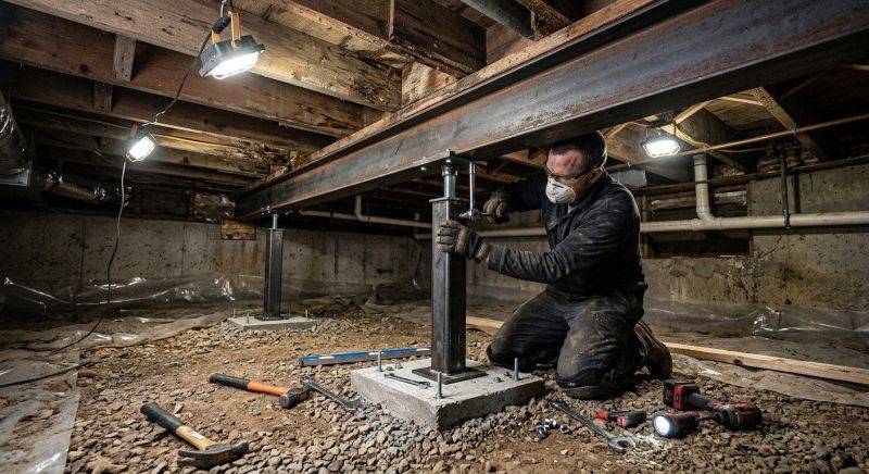 Crawlspace Structural Repair in Bixby, OK