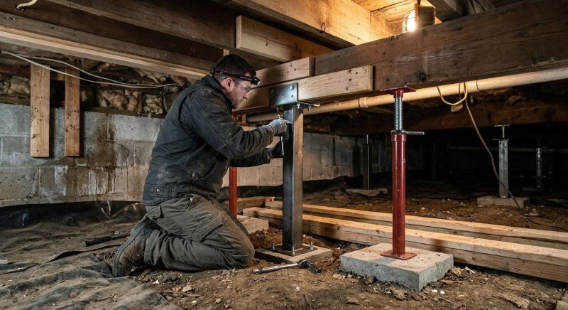 Crawlspace Structural Repair in Bixby, OK