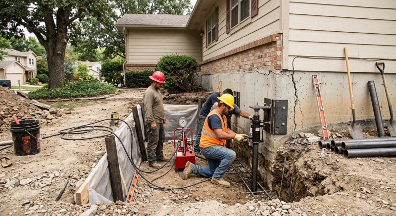 Deep Foundation Repair in Bixby, OK
