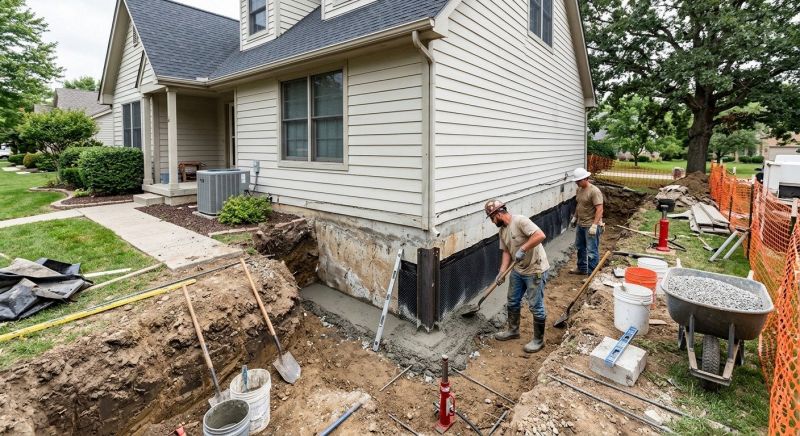 Exterior Foundation Repair in Bixby, OK