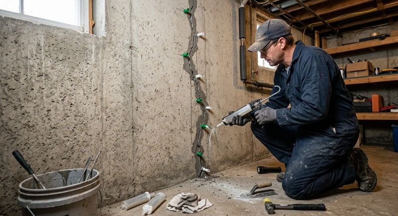Foundation Crack Repair in Broken Arrow, OK