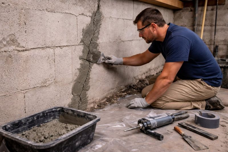 Foundation Crack Repair in Okmulgee, OK