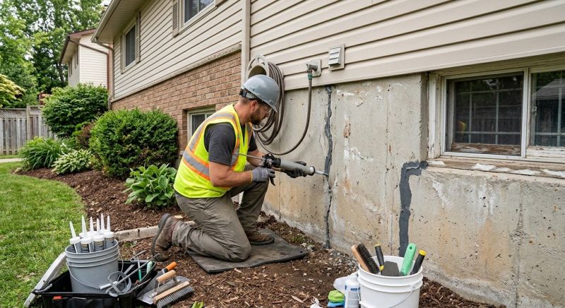 Foundation Crack Sealing in Bixby, OK