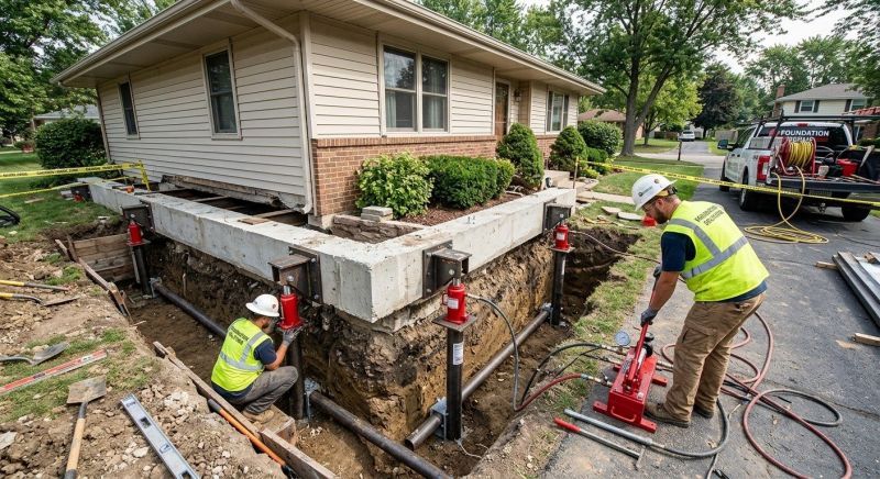 Foundation Jacking in Okmulgee, OK