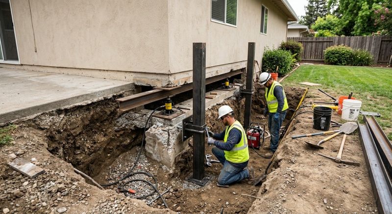 Foundation Pier Repair in Bixby, OK