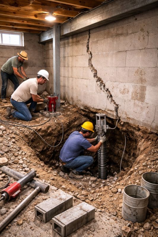 Foundation Structural Repair in Okmulgee, OK