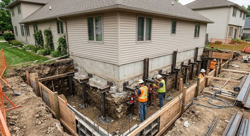 Foundation Underpinning in Bixby, OK