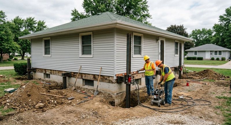 House Foundation Leveling in Bixby, OK