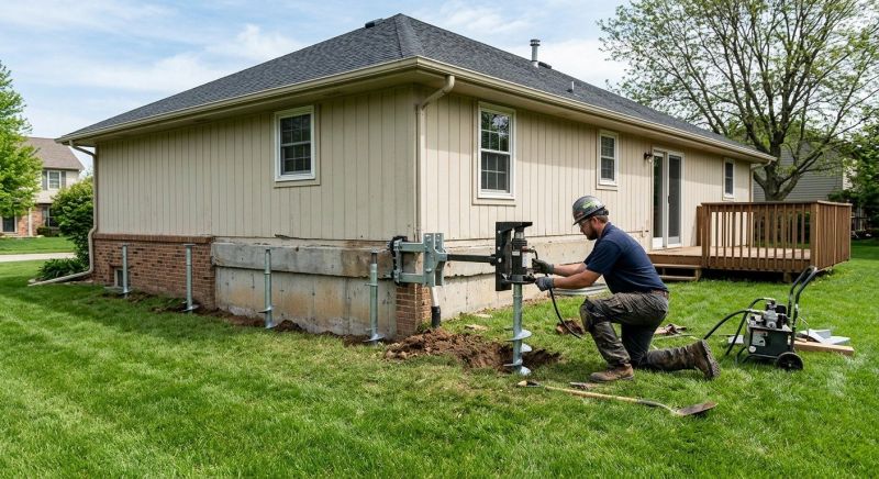 Sinking Foundation Lifting in Bixby, OK