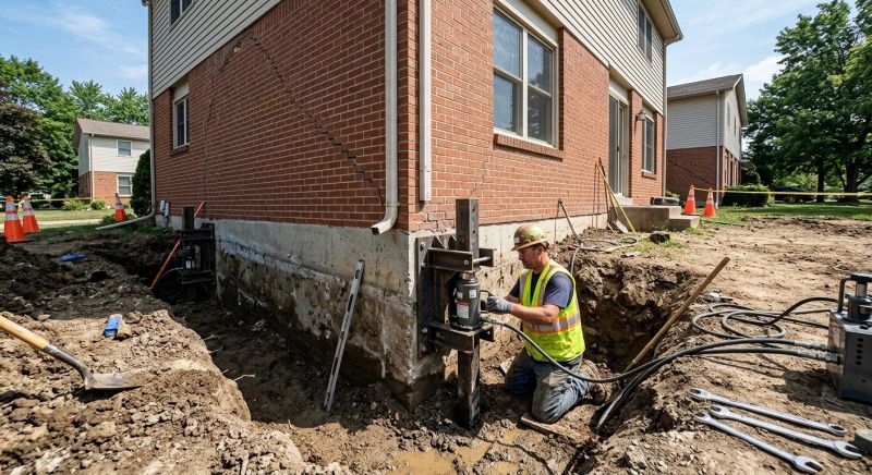 Sinking Foundation Repair in Jenks, OK