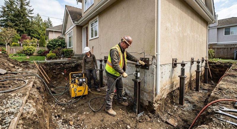 Sinking Foundation Repair in Bixby, OK