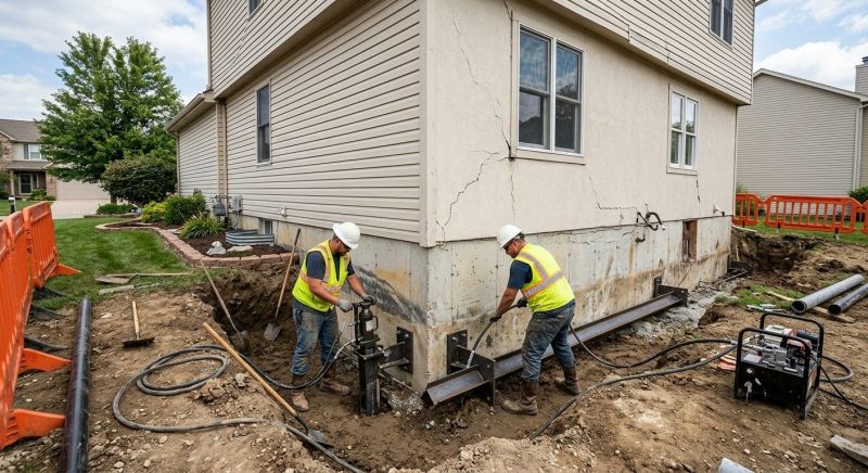 Sinking Foundation Repair in Porter, OK
