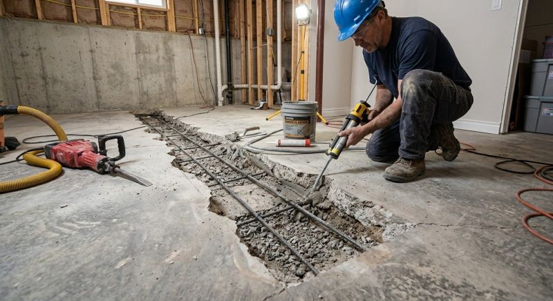 Slab Foundation Repair in Bixby, OK