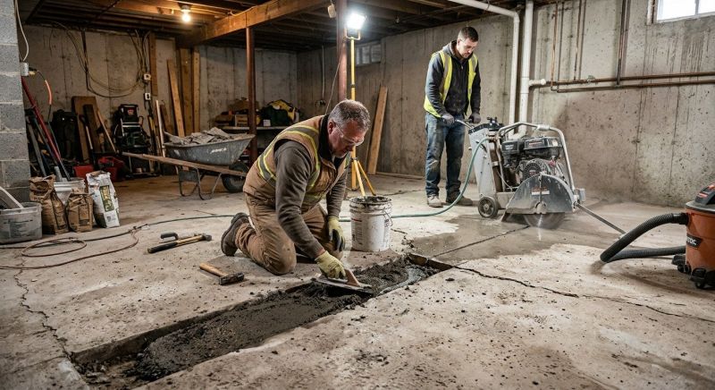 Slab Foundation Repair in Bixby, OK